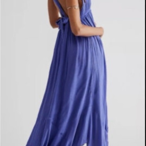 Free People Free-Est Showstopper Maxi Dress in Mystic Blue - Picture 3 of 7